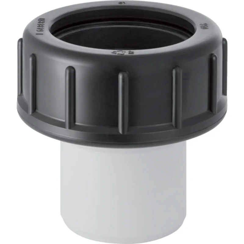 Adaptor drept Geberit HDPE cu îmbinare filetată prin strângere, pentru lipire: d=56mm, d1=50mm