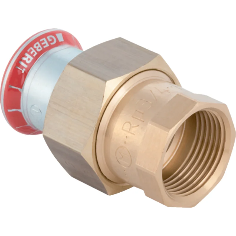 Adaptor cu filet Geberit Mapress Oţel-Carbon, cu filet interior (FKM albastru): d=28mm, Rp=1″