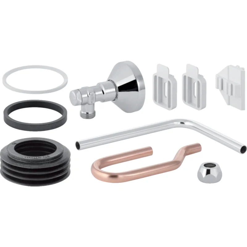 Accesorii de montaj Geberit pentru rezervor aparent AP020, AP123 şi AP127: crom / Lucios