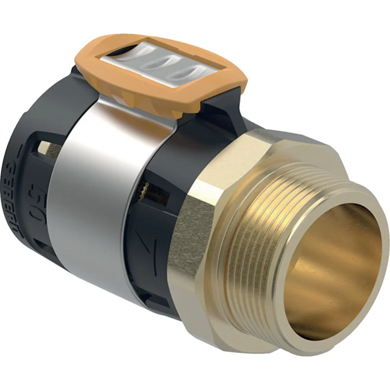 Adaptare Geberit FlowFit cu filet exterior: Material=Bronz silicat fără plumb, d=63mm, R=2 1/2″