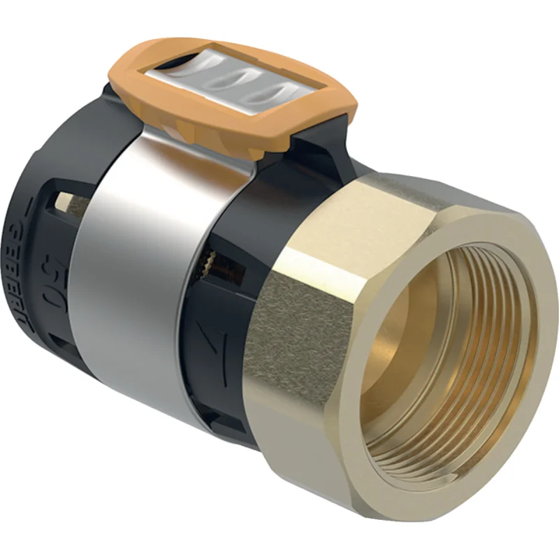 Adaptor Geberit FlowFit cu filet interior: Material=Bronz silicat fără plumb, d=50mm, Rp=2″